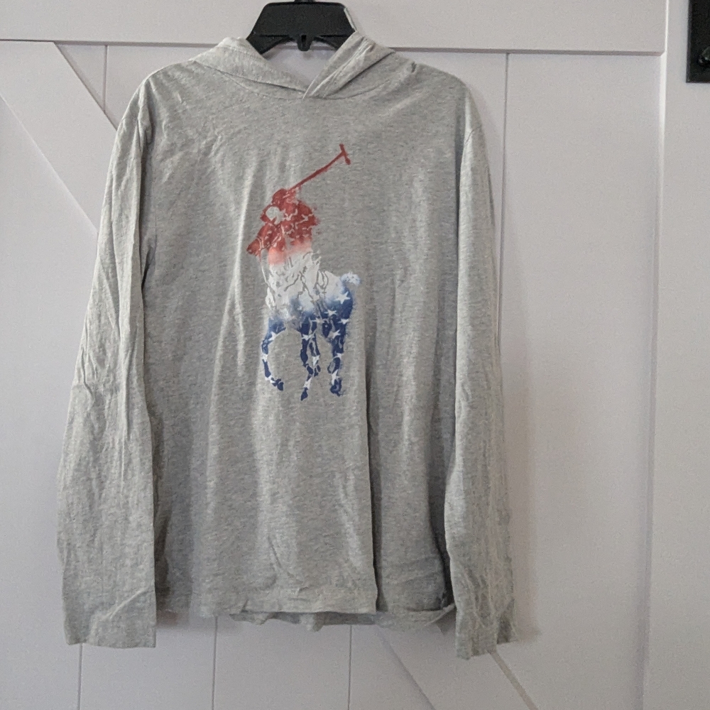 Polo by Ralph Lauren Light Gray Hoodie